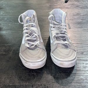 Vans Sk8 Hi Skate Shoe - Frost Gray